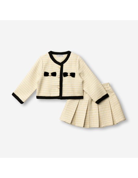 FUNKY FOR BABY Παιδικό Σετ Φούστα 2τμχ Μπεζ
