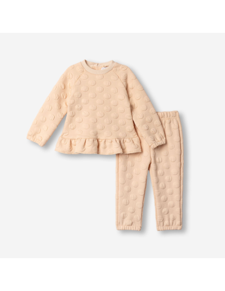 FUNKY FOR BABY Βρεφικό Σετ Φόρμα 2τμχ Σομόν