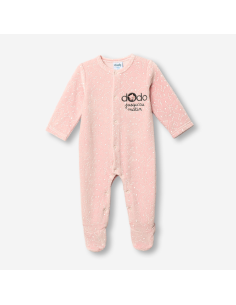 FUNKY FOR BABY Βρεφικό Φορμάκι Βελουτέ Ροζ