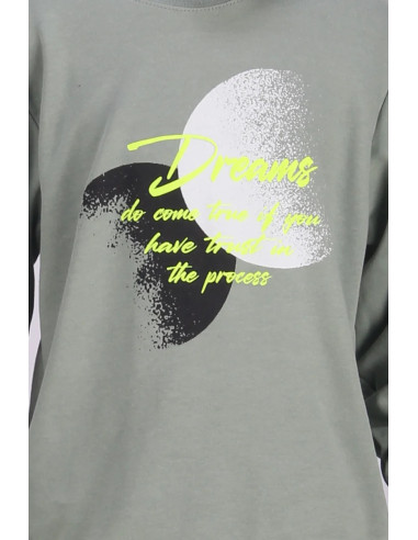 DREAMS Παιδική Πιτζάμα 2τμχ Λαδί