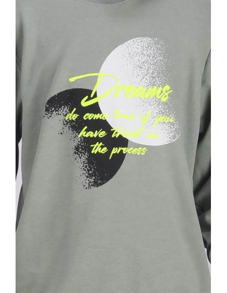 DREAMS Παιδική Πιτζάμα 2τμχ Λαδί