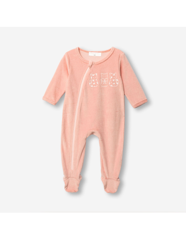 FUNKY FOR BABY Παιδικό Φορμάκι Βελουτέ Ροζ