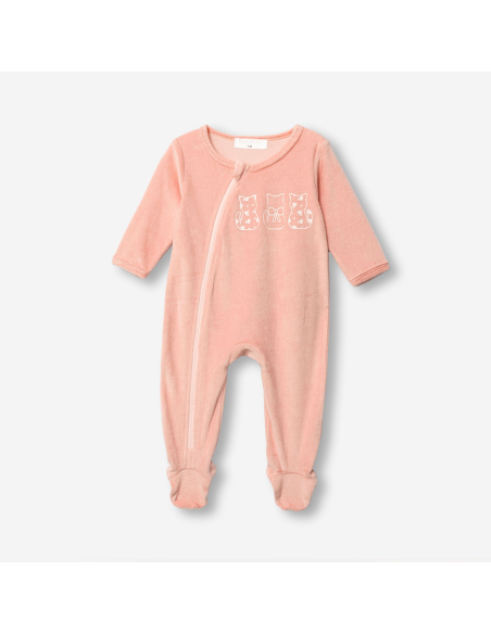 FUNKY FOR BABY Παιδικό Φορμάκι Βελουτέ Ροζ