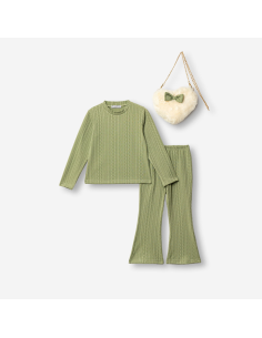 FUNKY FOR BABY Παιδικό Σετ Παντελόνα 3τμχ Λαδί