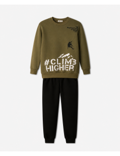 NEK KIDSWEAR Παιδικό Σετ Φόρμα 2τμχ Λαδί