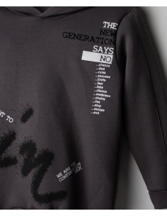 NEK KIDSWEAR Παιδικό Σετ Φόρμα 2τμχ Ανθρακί 2