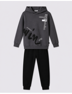NEK KIDSWEAR Παιδικό Σετ Φόρμα 2τμχ Ανθρακί