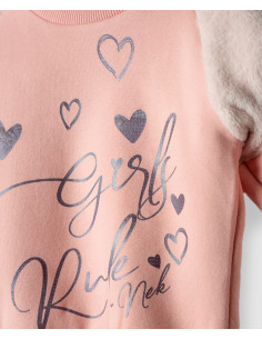 NEK KIDSWEAR Παιδικό Σετ Κολάν 2τμχ Ροζ 2