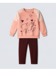 NEK KIDSWEAR Παιδικό Σετ Κολάν 2τμχ Ροζ