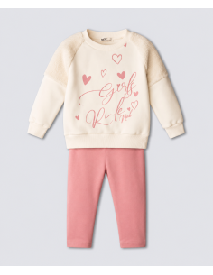 NEK KIDSWEAR Παιδικό Σετ Κολάν 2τμχ Εκρού