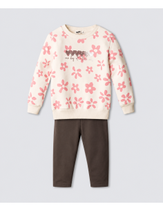 NEK KIDSWEAR Παιδικό Σετ Κολάν 2τμχ Eκρου