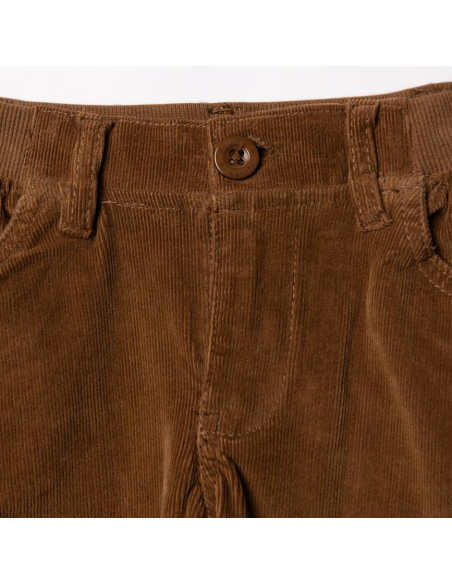 FUNKY FOR BABY Παιδικό Παντελόνι Κοτλέ Cargo Καφέ