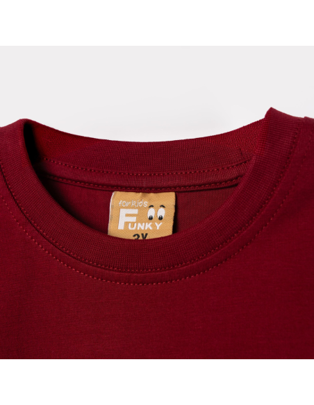 FUNKY FOR BABY Παιδική Μπλούζα Μπορντό
