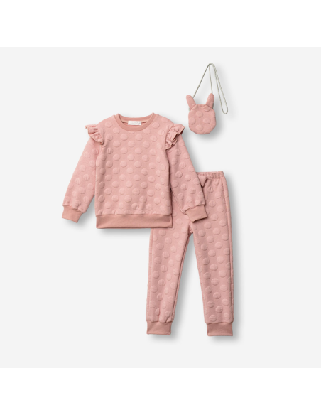 FUNKY FOR BABY Παιδικό Σετ Φόρμα 3τμχ Ροζ