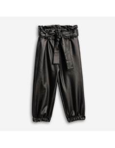 FUNKY FOR BABY Παιδικό Παντελόνι Δερματίνη Μαύρο