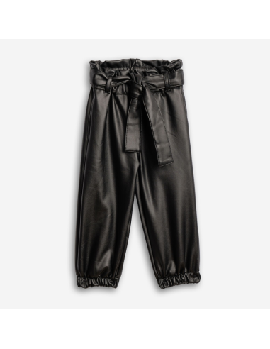 FUNKY FOR BABY Παιδικό Παντελόνι Δερματίνη Μαύρο