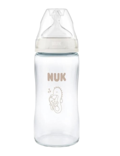 NUK First Choice Μπιμπερό Γυάλινο Σιλικόνη 240ml 3m+...
