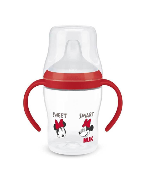 NUK Perfect Match Μπιμπερό Εκπαίδευσης 150 ml Disney Minnie Κόκκινο 6m+