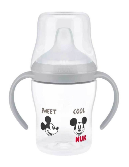 NUK Perfect Match Μπιμπερό Εκπαίδευσης 150 ml Disney Mickey Γκρι 6m+