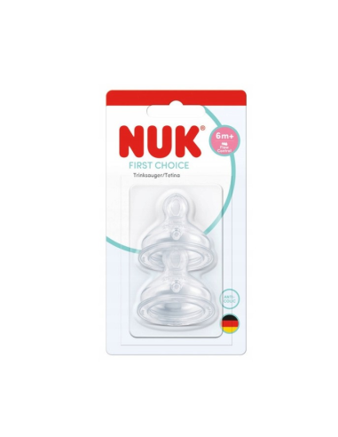 NUK First Choice+ Θηλή Σιλικόνης Flow Control...