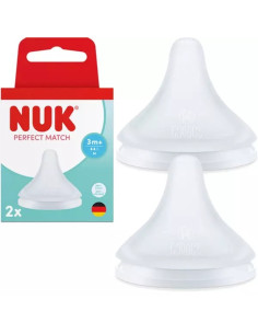 NUK Perfect Match Θηλή Σιλικόνη Medium 3m+ 2τμχ