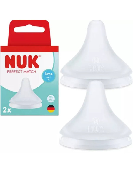 NUK Perfect Match Θηλή Σιλικόνη Medium 3m+ 2τμχ