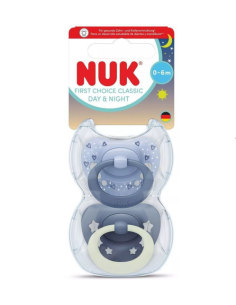 Nuk Πιπίλες Σιλικόνης First Choice Classic Day and Night...