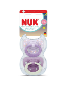 Nuk Πιπίλες Σιλικόνης First Choice Classic Day and Night...