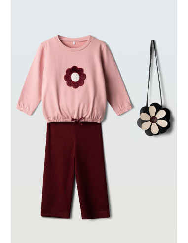 EBITA FASHION Παιδικό Σετ Παντελόνα 3τμχ Ροζ