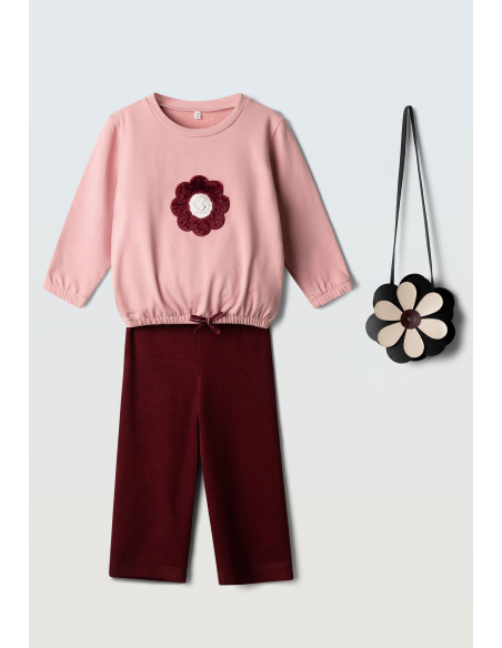 EBITA FASHION Παιδικό Σετ Παντελόνα 3τμχ Ροζ