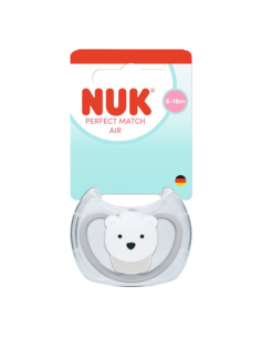 Nuk Πιπίλα Σιλικόνης Perfect Match Air 6-18 μηνών με Θήκη...