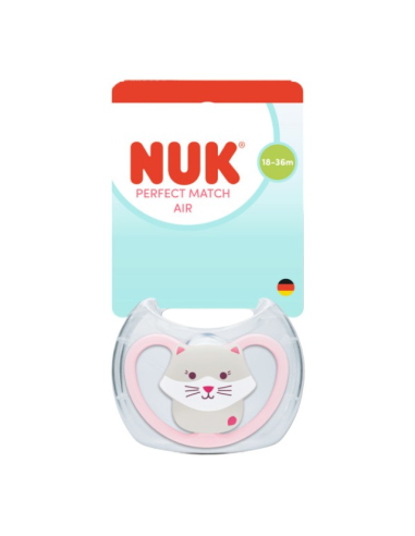 Nuk Πιπίλα Σιλικόνης Perfect Match Air 18-36...