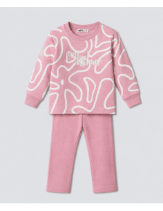 NEK KIDSWEAR Παιδικό Σετ Φόρμα 2τμχ Ροζ