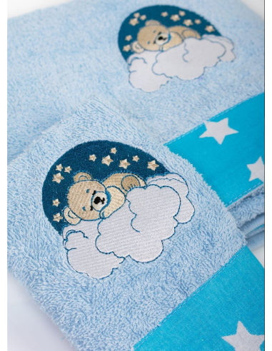DIM Πετσέτες Cloudy Bear 175 Σιελ 2τμχ