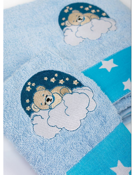 DIM Πετσέτες Cloudy Bear 175 Σιελ 2τμχ
