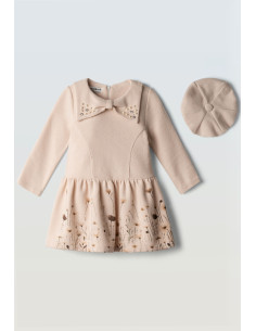 EBITA FASHION Παιδικό Φόρεμα 2τμχ Μπεζ