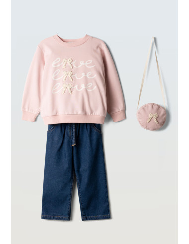 EBITA FASHION Παιδικό Σετ Παντελόνι 3τμχ Ροζ