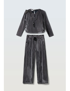 EBITA FASHION Παιδικό Σετ Παντελόνα 2τμχ Ανθρακί