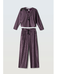 EBITA FASHION Παιδικό Σετ Παντελόνα 2τμχ Μωβ