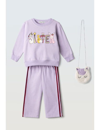 EBITA FASHION Παιδικό Σετ Παντελόνι 2τμχ Λιλά