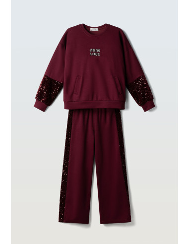 EBITA FASHION Παιδικό Σετ Παντελόνι 2τμχ Μπορντό