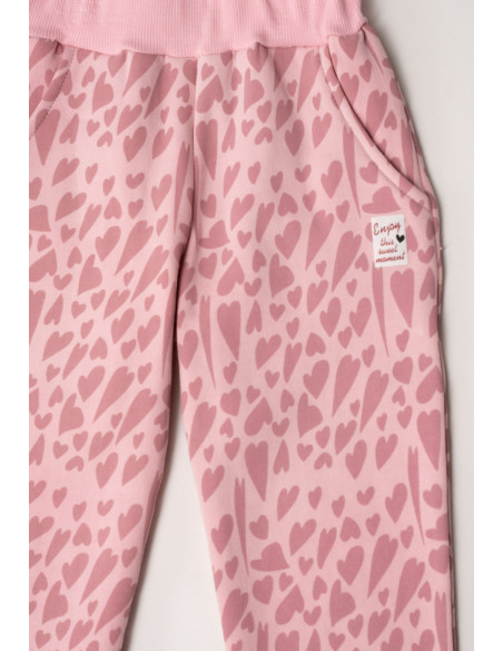 EBITA FASHION Παιδικό Σετ Φόρμα 3τμχ Leopard Ροζ