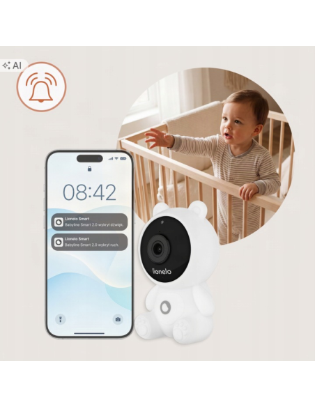 LIONELO Babyline Smart 2.0 Ενδοεπικοινωνία Μωρού Με Κάμερα Full HD & Wi-Fi