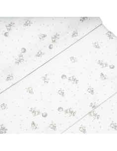 INTERBABY Σεντόνια Κούνιας 60cm*120cm Φανέλα Koala Blue 2