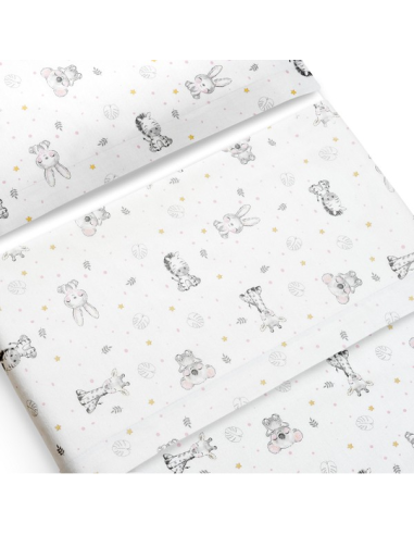 INTERBABY Σεντόνια Κούνιας 60cm*120cm Φανέλα...