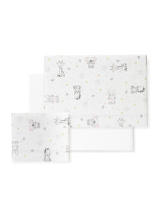 INTERBABY Σεντόνια Κούνιας 60cm*120cm Φανέλα Koala Pink