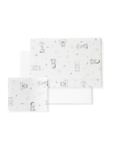 INTERBABY Σεντόνια Κούνιας 60cm*120cm Φανέλα...