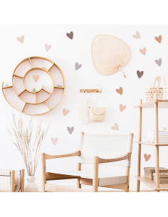 SIPO Αυτοκόλλητο Τοίχου Boho Hearts