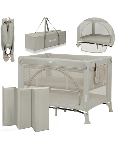 Lionelo Laura Παρκοκρέβατο 2 επιπέδων Beige Sand