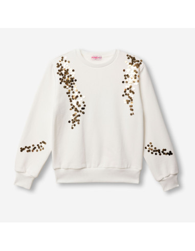 FUNKY FOR BABY Παιδική Μπλούζα Φούτερ Εκρού